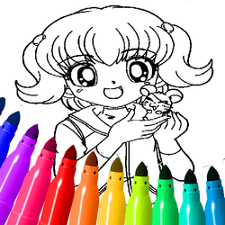 Anime Coloring Pages For Kids gameplay
